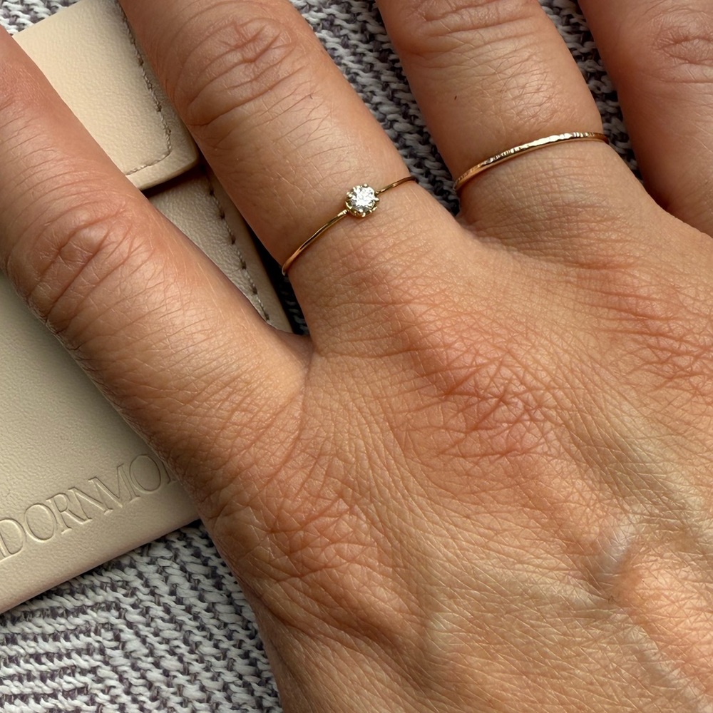 Aurate Midi Stackable Diamond Ring 7.5